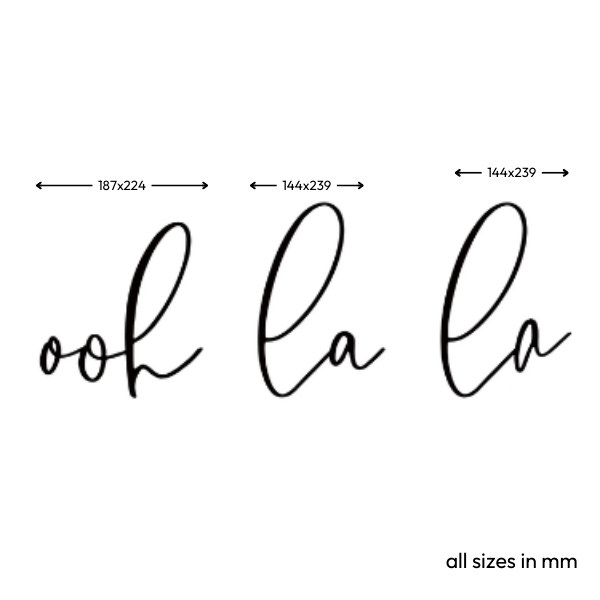 ooh la la Wooden Wall Sign